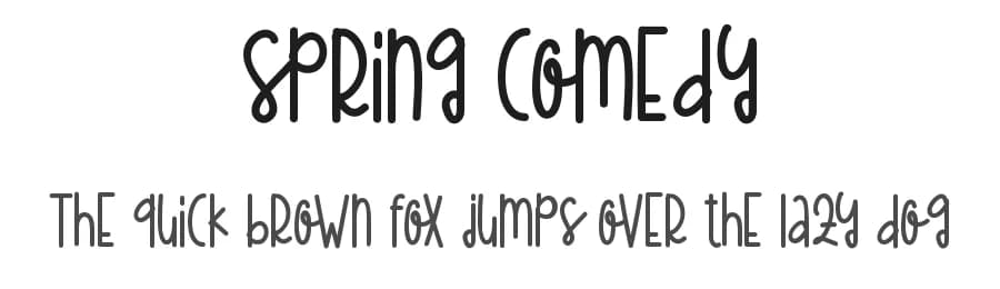 Spring Comedy by Noah Type — Script Handwritten Font