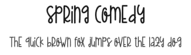 Spring Comedy by Noah Type — Script Handwritten Font — thumbnail 1