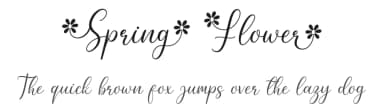 Spring Flower by AV Type — Script Handwritten Font — thumbnail 1