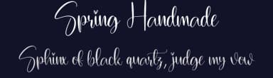 Spring Handmade by Scratchones — Script Handwritten Font — thumbnail 2