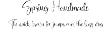 Spring Handmade by Scratchones — Script Handwritten Font — thumbnail 1