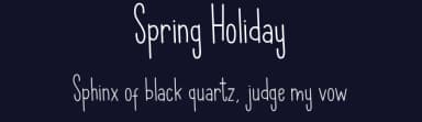Spring Holiday by Muammar Khalid — Script Handwritten Font — thumbnail 2