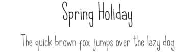 Spring Holiday by Muammar Khalid — Script Handwritten Font — thumbnail 1