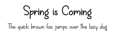 Spring is Coming by Misti's Fonts — Script Handwritten Font — thumbnail 1
