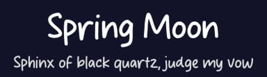 Spring Moon by MJType — Script Handwritten Font — thumbnail 2