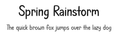 Spring Rainstorm by Misti's Fonts — Script Handwritten Font — thumbnail 1