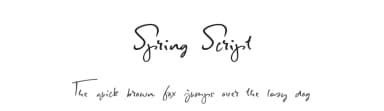 Spring Script by Roland Huse Design — Script Handwritten Font — thumbnail 1