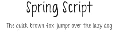 Spring Script by Katelyn Heins — Script Handwritten Font — thumbnail 1