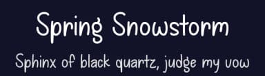 Spring Snowstorm by Misti's Fonts — Script Handwritten Font — thumbnail 2