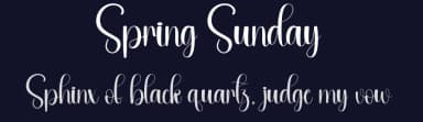 Spring Sunday by Andi Moz — Script Handwritten Font — thumbnail 2