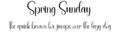 Spring Sunday by Andi Moz — Script Handwritten Font — thumbnail 1