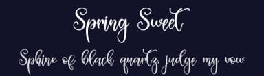 Spring Sweet by Alif Ryan Zulfikar — Script Handwritten Font — thumbnail 2