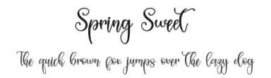 Spring Sweet by Alif Ryan Zulfikar — Script Handwritten Font — thumbnail 1
