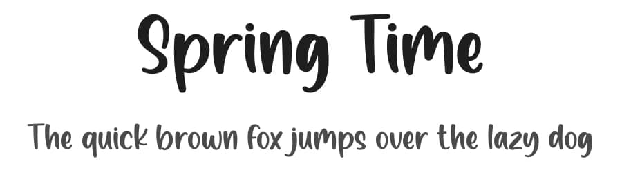 Spring Time by Nirmala Creative — Script Handwritten Font