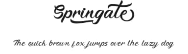 Springate by PutraCetol Studio — Script Handwritten Font — thumbnail 1