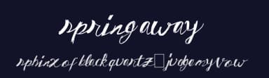 Spring Away by Xerographer Fonts — Script Handwritten Font — thumbnail 2