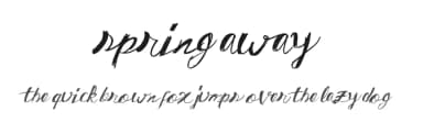 Spring Away by Xerographer Fonts — Script Handwritten Font — thumbnail 1