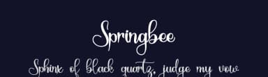 Springbee by Letterafa Studio — Script Handwritten Font — thumbnail 2