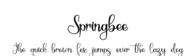 Springbee by Letterafa Studio — Script Handwritten Font — thumbnail 1
