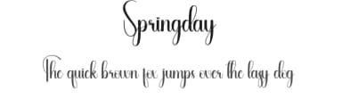 Springday by Andi Moz — Script Handwritten Font — thumbnail 1
