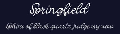 Springfield by Vunira Design — Script Handwritten Font — thumbnail 2