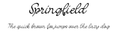 Springfield by Vunira Design — Script Handwritten Font — thumbnail 1