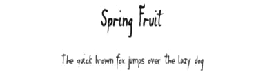 Spring Fruit by Xerographer Fonts — Script Handwritten Font — thumbnail 1
