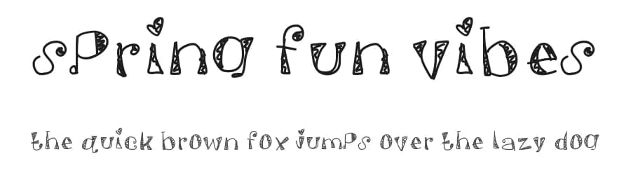 Spring Fun Vibes by Des Gomez — Script Handwritten Font