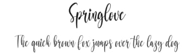 Springlove by creatype designer — Script Handwritten Font — thumbnail 1