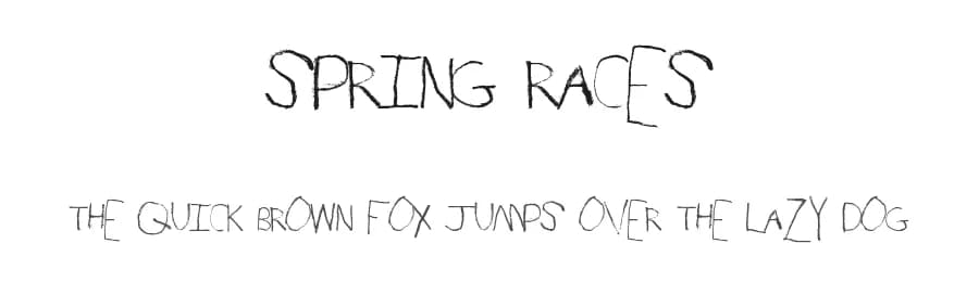 Spring Races by Xerographer Fonts — Script Handwritten Font