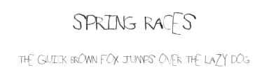 Spring Races by Xerographer Fonts — Script Handwritten Font — thumbnail 1