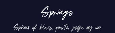 Springs by Leonard Posavec - LeoSupply.co — Script Handwritten Font — thumbnail 2