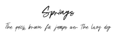 Springs by Leonard Posavec - LeoSupply.co — Script Handwritten Font — thumbnail 1
