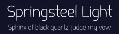 Springsteel Light by Paragraph — Sans Serif Font — thumbnail 2