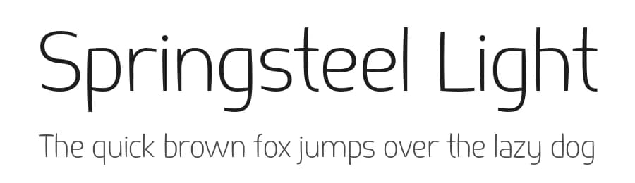 Springsteel Light by Paragraph — Sans Serif Font — preview 1