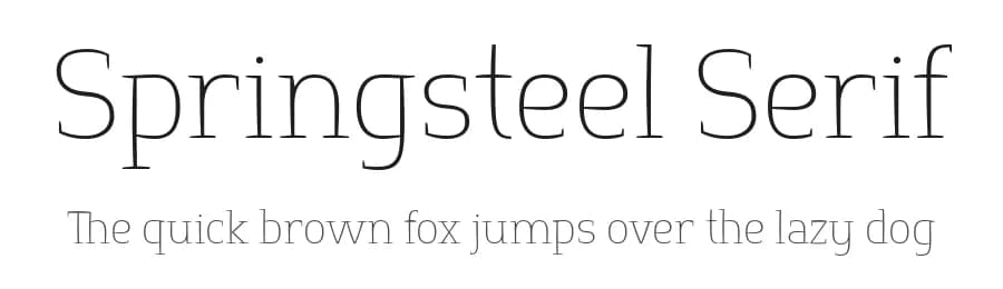 Springsteel Serif by Paragraph — Serif Font — preview 1