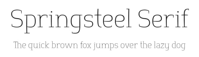 Springsteel Serif by Paragraph — Serif Font