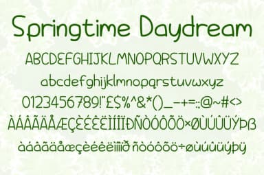 Springtime Daydream Font by Chequered Ink — Script Handwritten Font — thumbnail 2