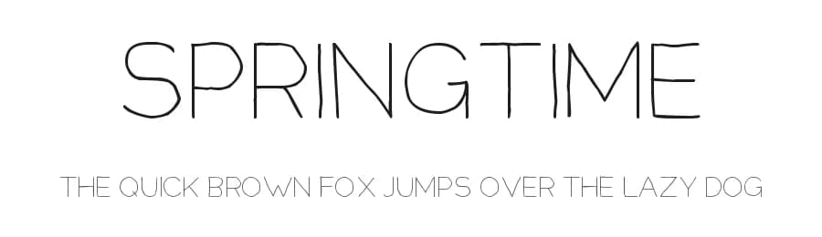 Springtime by Denne — Script Handwritten Font