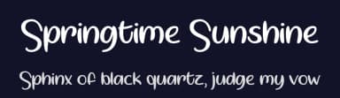 Springtime Sunshine by Misti's Fonts — Script Handwritten Font — thumbnail 2