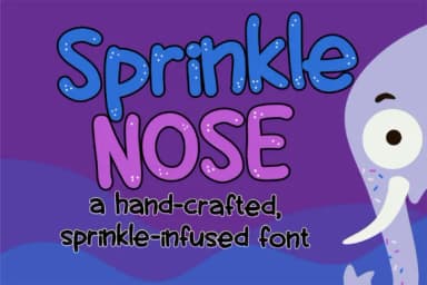 Sprinkle Nose Font by Illustration Ink — Script Handwritten Font — thumbnail 1
