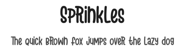 Sprinkles by Rometheme Std — Script Handwritten Font