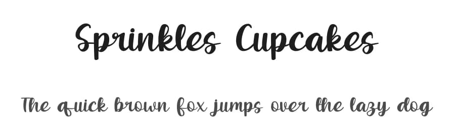 Sprinkles Cupcakes by Rvandtype — Script Handwritten Font