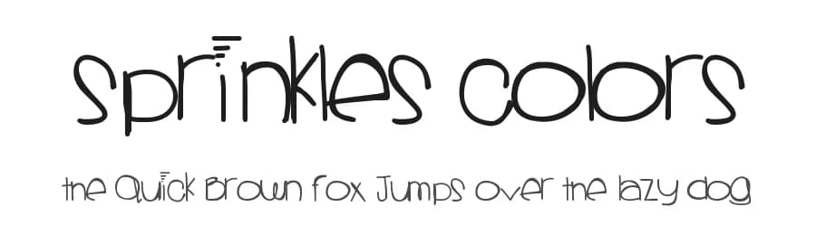 Sprinkles Colors by Des Gomez — Script Handwritten Font