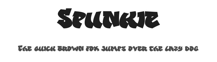 Spunkie by madeDeduk — Script Handwritten Font