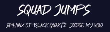 Squad Jumps by AminMario — Script Handwritten Font — thumbnail 2
