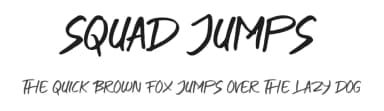 Squad Jumps by AminMario — Script Handwritten Font — thumbnail 1