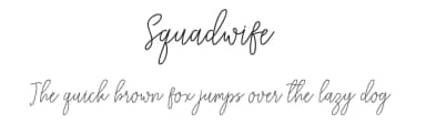 Squadwife by Fadhil Aqsa — Script Handwritten Font — thumbnail 1