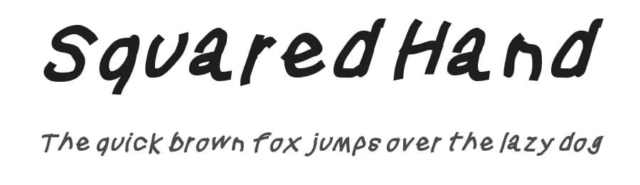 Squared Hand by KineticPlasma Fonts — Script Handwritten Font