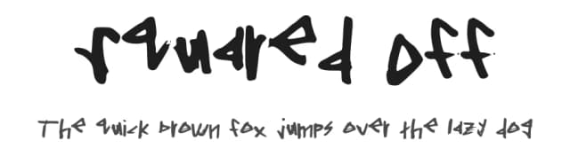 Squared Off by Thomas Jones — Script Handwritten Font